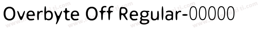 Overbyte Off Regular字体转换
